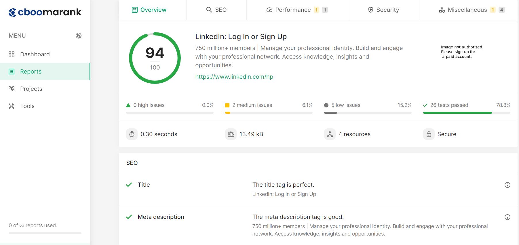 Free On-Page SEO Check Tool | Cboomarank